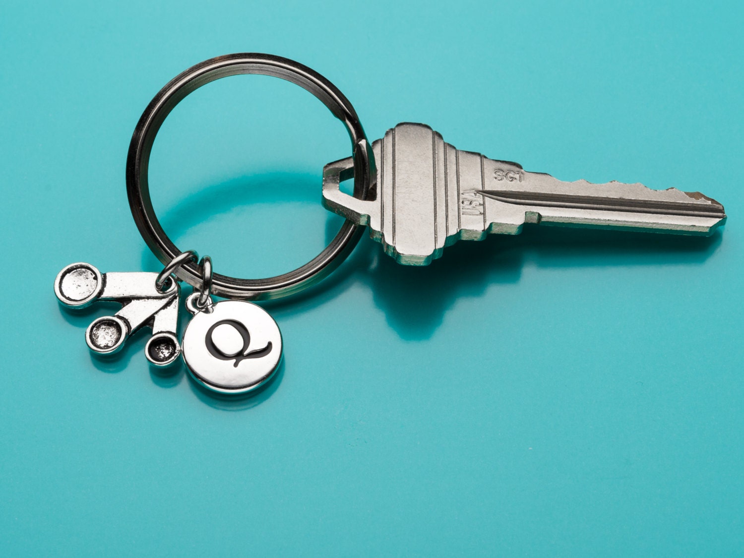 Measuring Spoon Keychain, Measuring Spoon Key Ring, Spoons Keyring ...