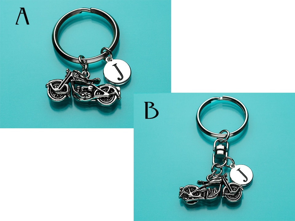 Large Motorcycle Keychain Motorcycle Key Ring Biker's Etsy