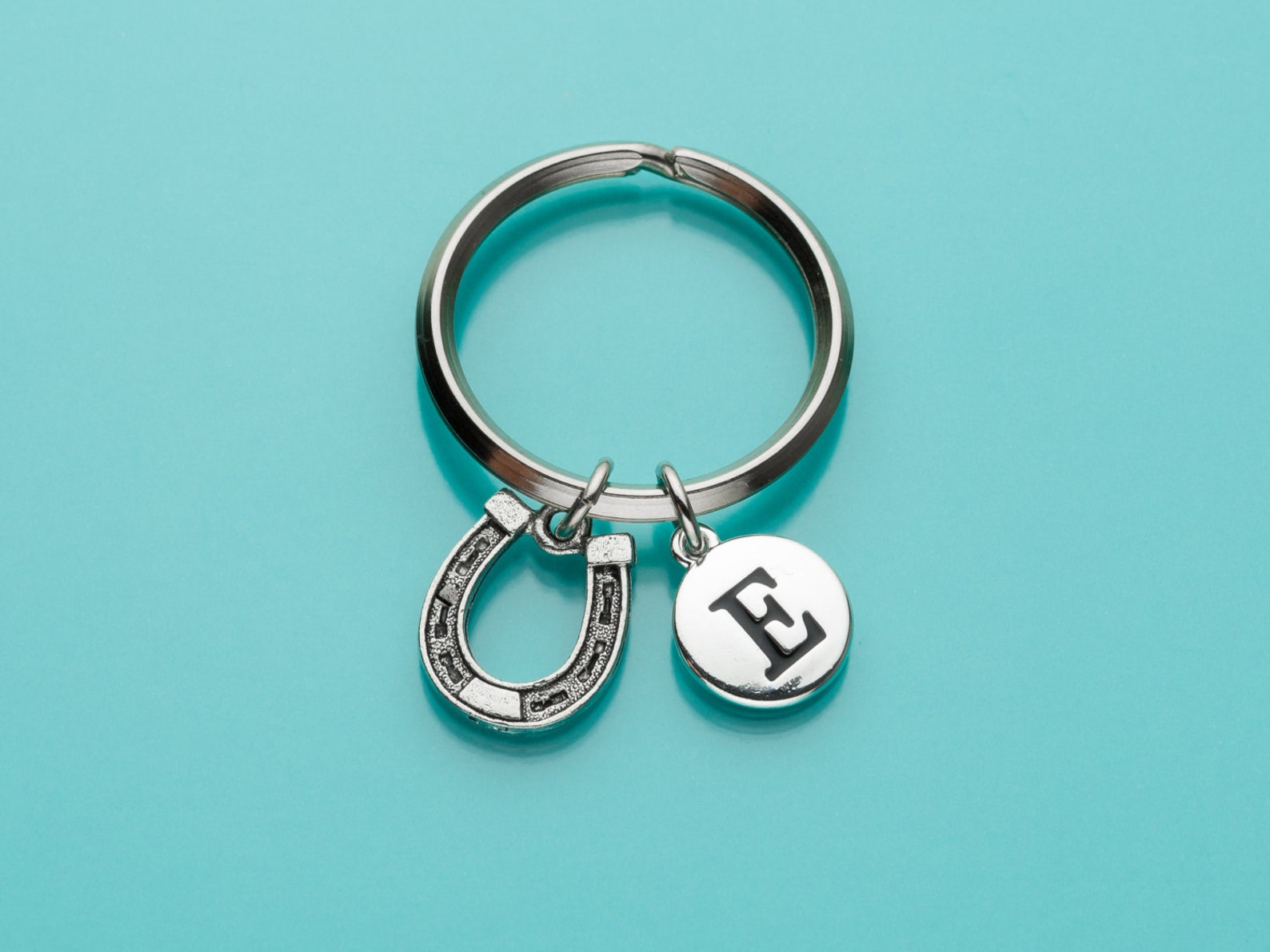 Horseshoe Keychain Horseshoe Key Ring Horse Shoe Charm Good Etsy