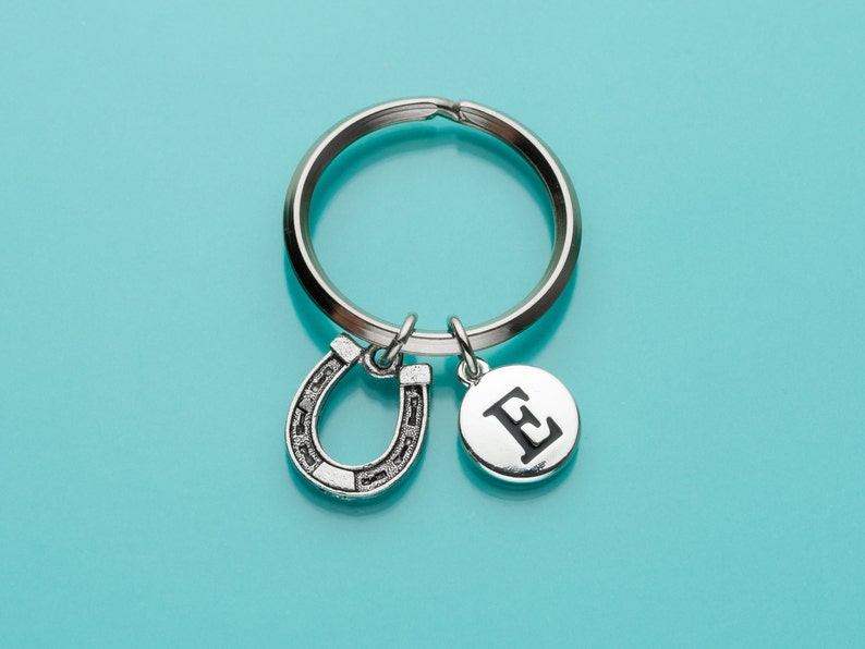 Horseshoe Keychain Horseshoe Key Ring Horse Shoe Charm Good Etsy