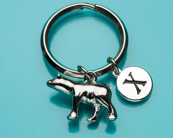 しろくま♡　キーリング シロクマキーチェーン、シロクマキーリング、北極の動物、動物チャーム
