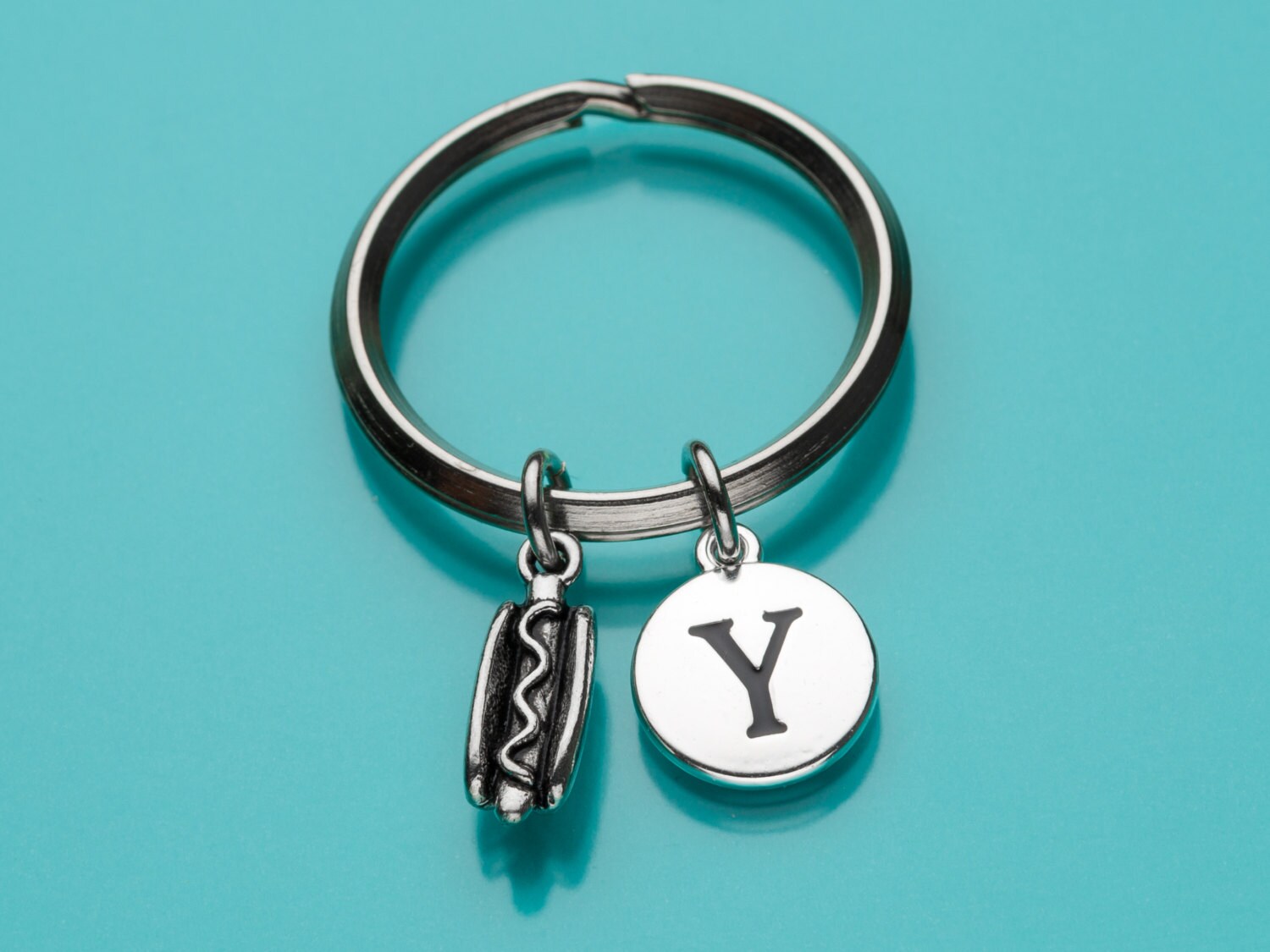 Hot Dog Keychain Hot Dog Key Ring Frankfurter Keychain Food Etsy