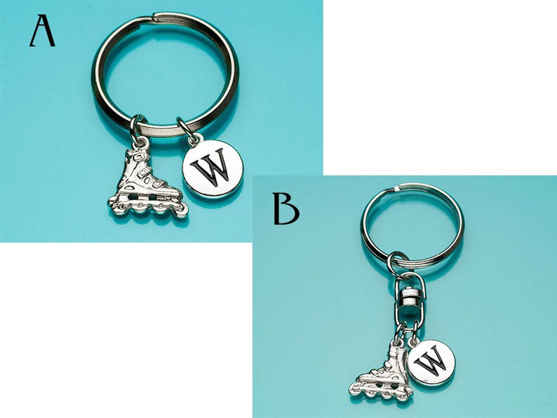 Roller Blades Keychain Rollerblade Key Ring Inline Skating Etsy