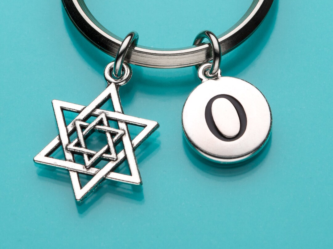 Star of David Keychain Star of David Key Ring Jewish Star - Etsy