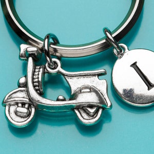 Motorbike Keychain, Motorbike Key Ring, Motor Scooter, Sports, Initial Keychain, Personalized Keychain, Custom Keychain, Charm Keychain, 913