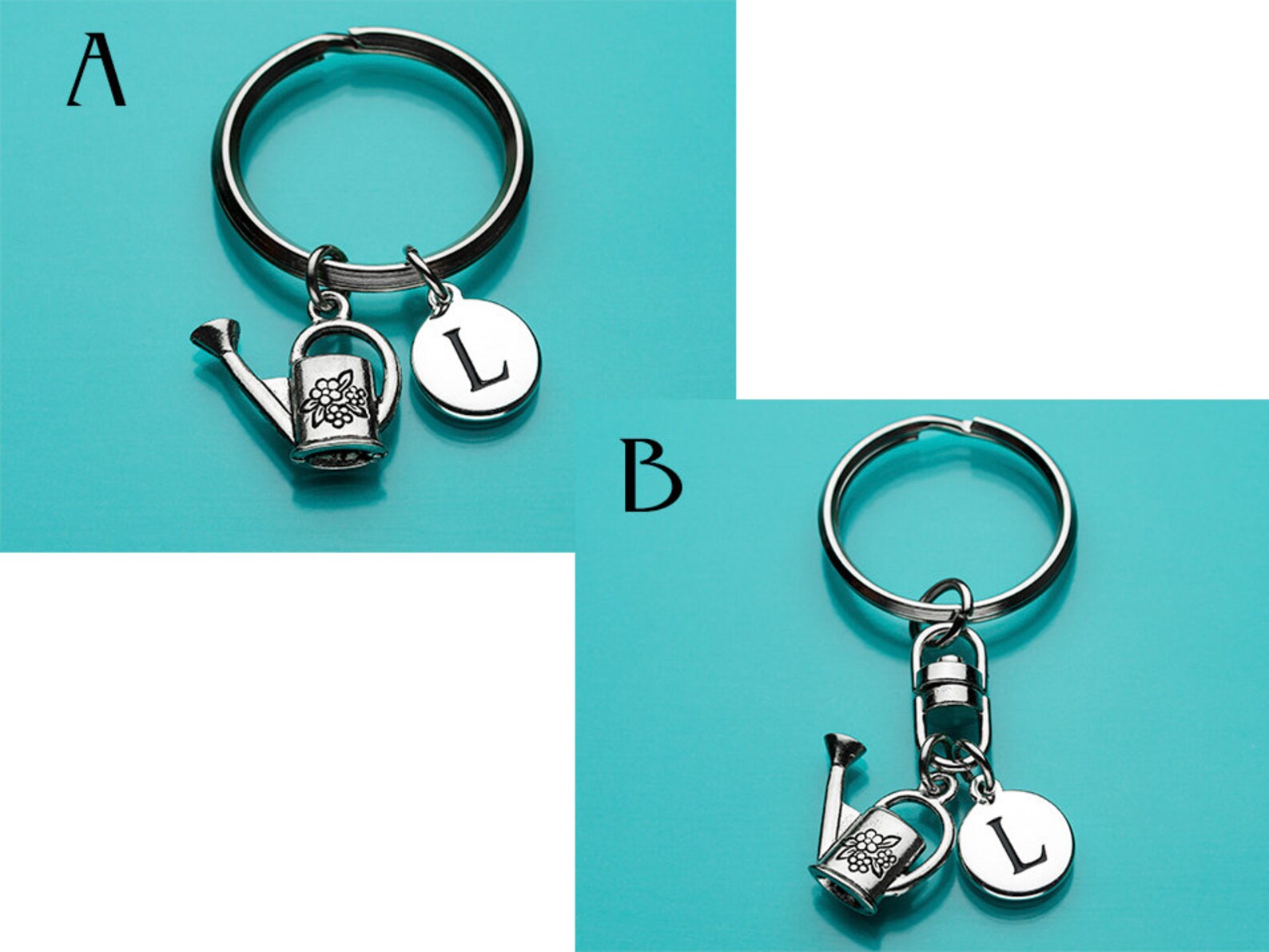 Watering Can Keychain Watering Can Key Ring Garden Tools Etsy