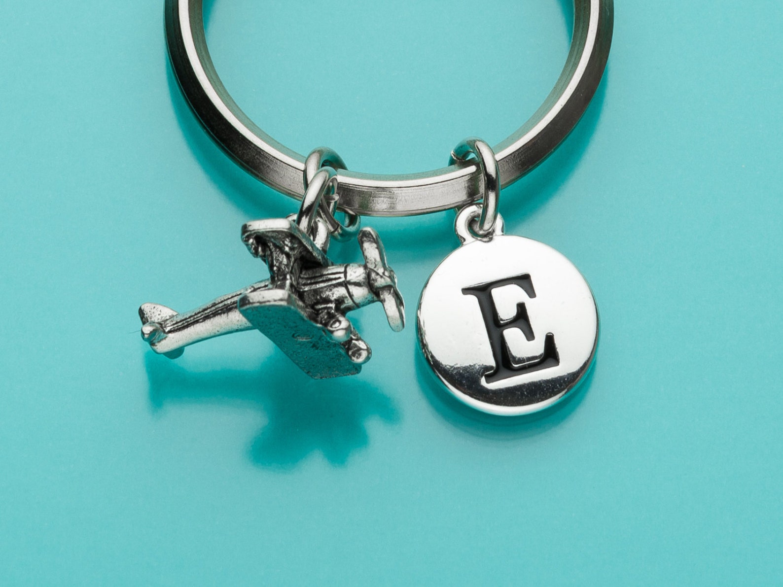 Propeller Plane Keychain Propeller Plane Key Ring Biplane Etsy