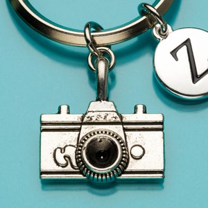 Camera Keychain, Lg Camera Key Ring, Photography, Photographer Gift, Initial Keychain, Personalized Keychain, Custom, Charm Keychain, 900