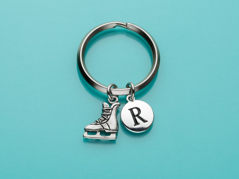 Hockey Skate Keychain Ice Skate Key Ring Skate Charm Sport Etsy