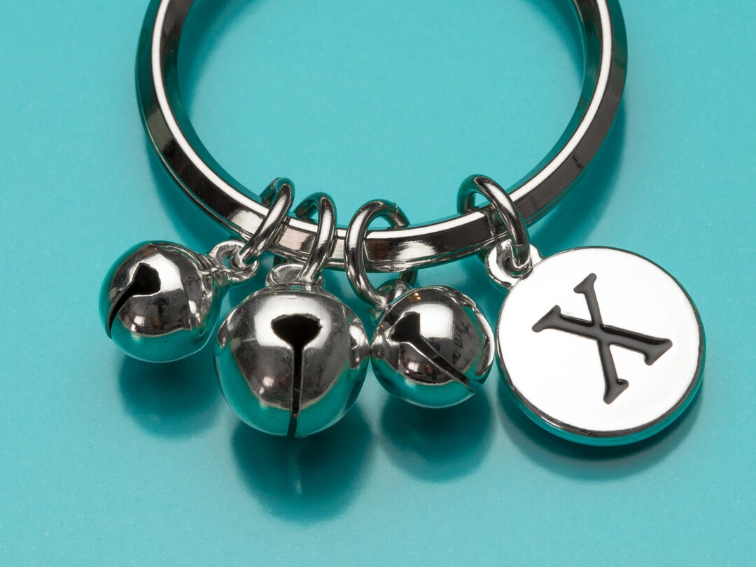 Jingle Bell Keychain, Sleigh Bell Keychain, Christmas Bell Keychain