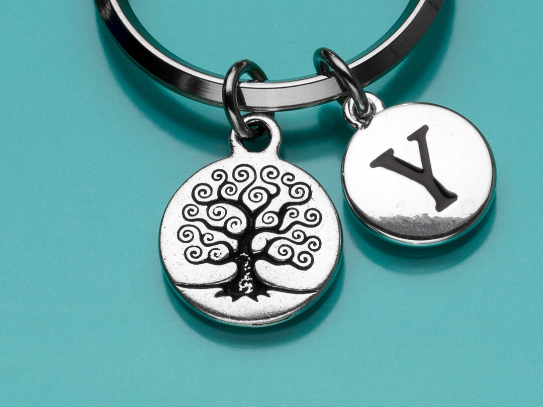 Tree of Life Keychain, Tree of Life Key Chain, Family Tree Key Ring