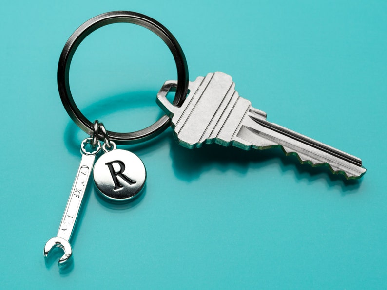 Wrench Keychain Combination Wrench Key Ring Tool Charm Etsy