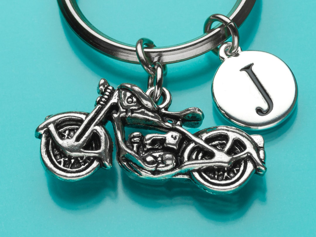 Large Motorcycle Keychain, Motorcycle Key Ring, Biker's Keychain, Sports, Cycle Lover Gift