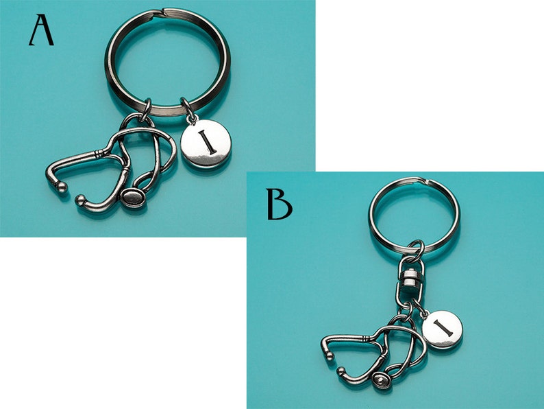 Stethoscope Keychain Lg Stethoscope Key Ring Doctor's Etsy