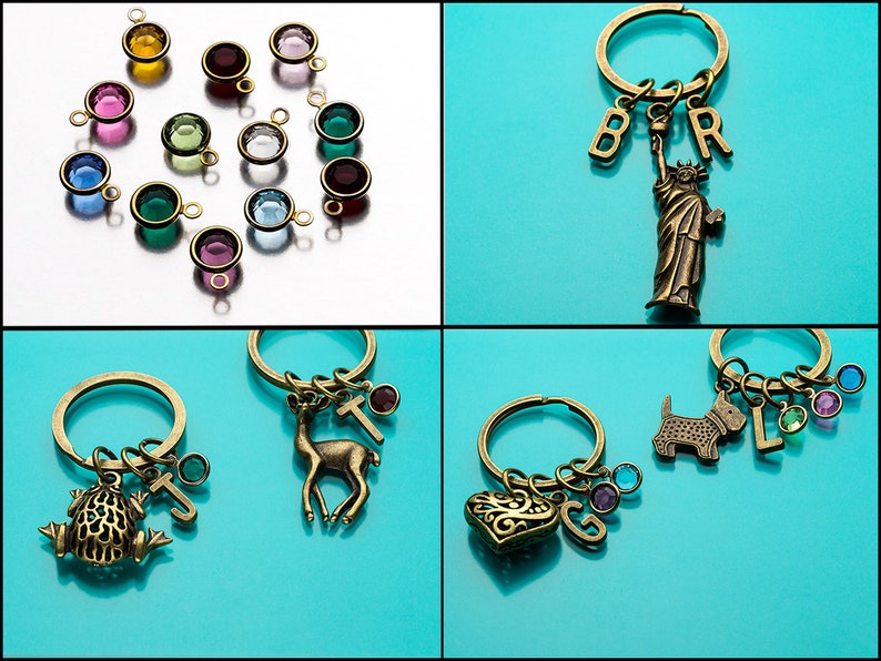 Personalized Keychain Charm Keychain Celtic Knot Keychain Bronze Celtic Knot Key Ring 576 Custom Keychain Irish Knot Initial Keychain