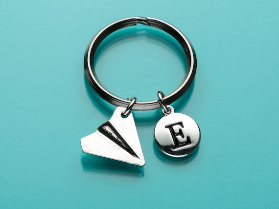 Paper airplane keychain sale