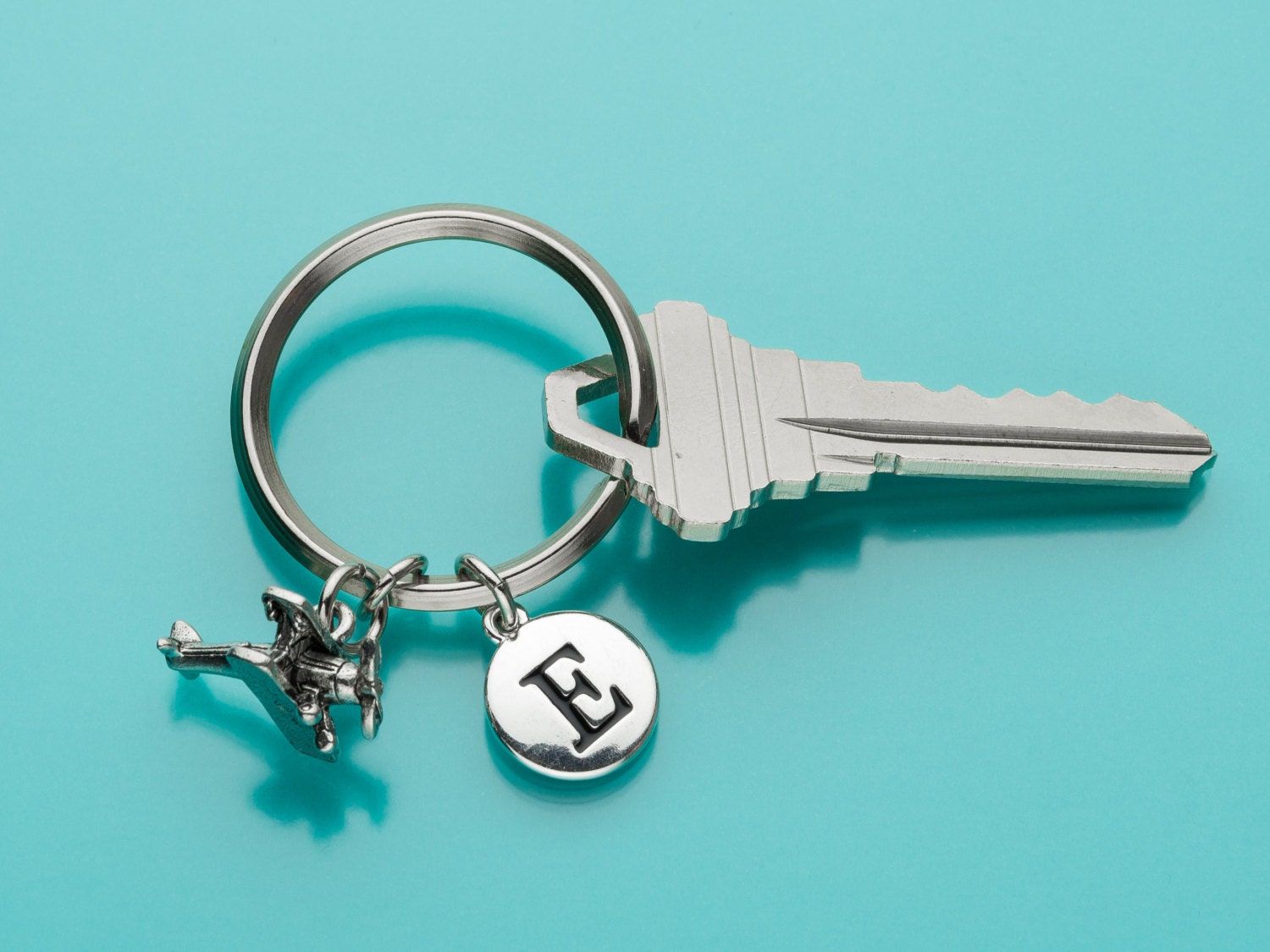 Propeller Plane Keychain Propeller Plane Key Ring Biplane Etsy