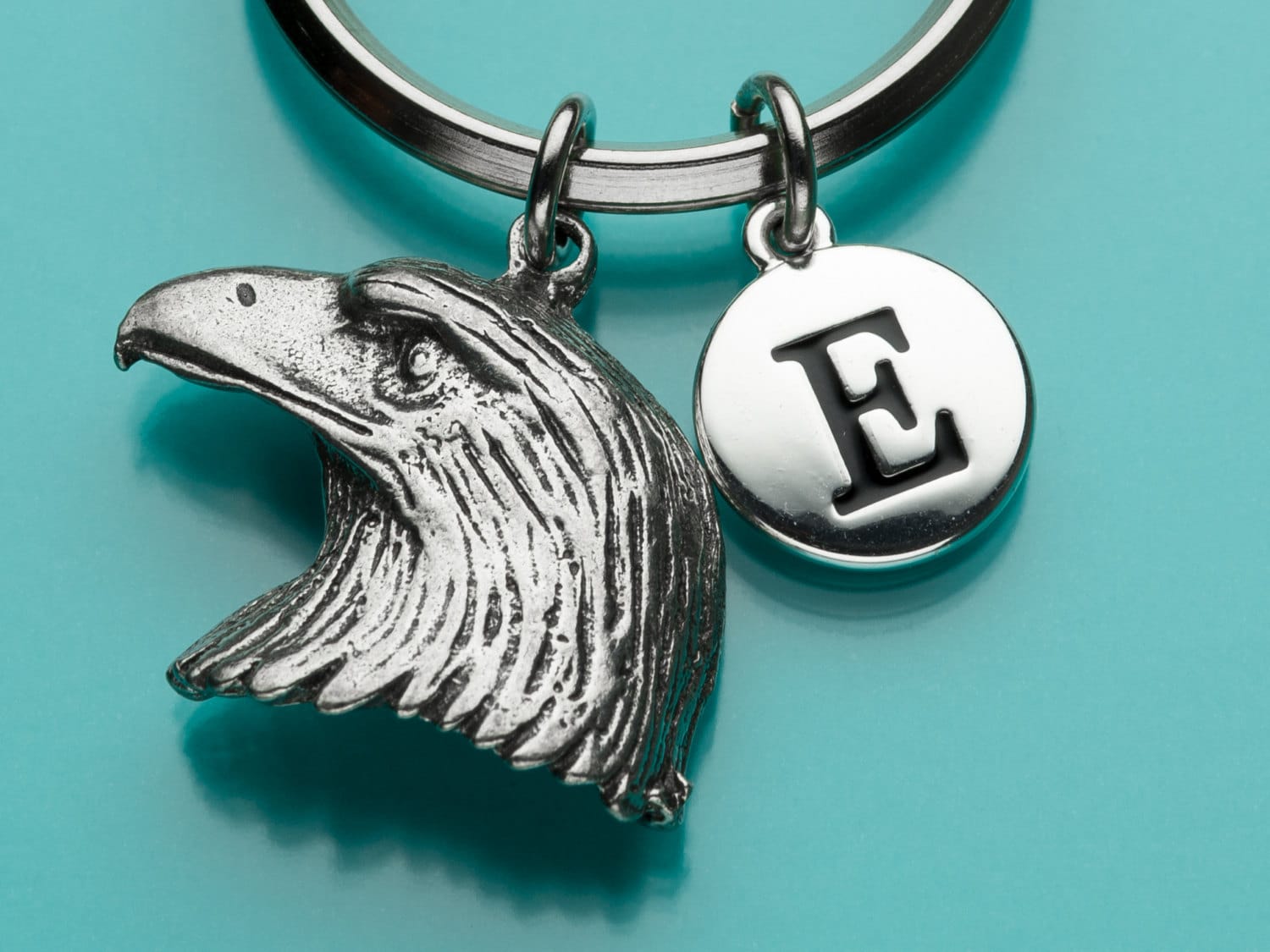 American Eagle Keychain Eagle Head Key Ring American Eagle Etsy