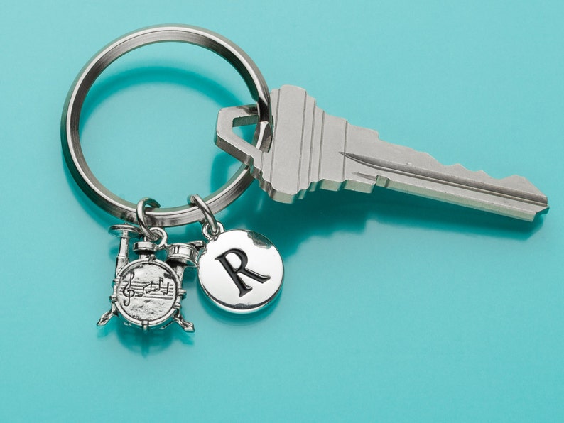 Drum Set Keychain Drum Set Key Ring Musician Keyring Etsy
