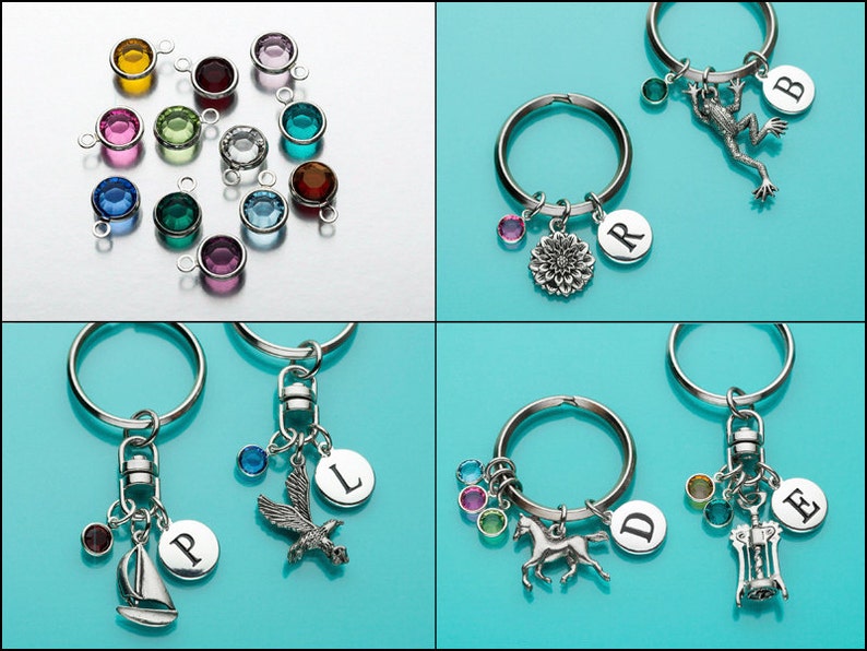 Tequila Keychain, Tequila Key Ring, Tequila Bottle and Salt, Initial Keychain, Personalized Keychain, Custom Keychain, Charm Keychain, 399 image 5