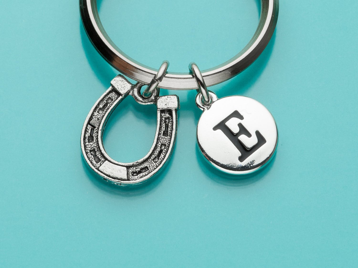 Horseshoe Keychain Horseshoe Key Ring Horse Shoe Charm Good Etsy