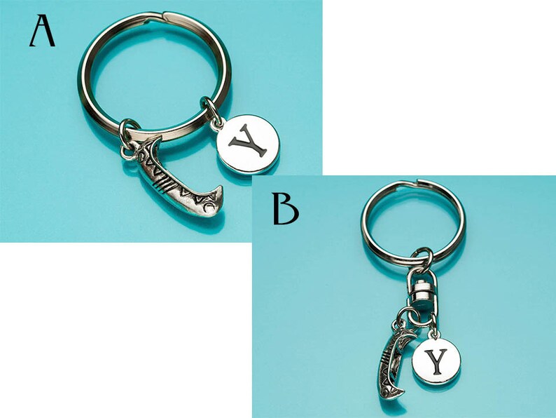 Canoe Keychain Canoe Key Ring Kayak Keychain Boat Charm Etsy