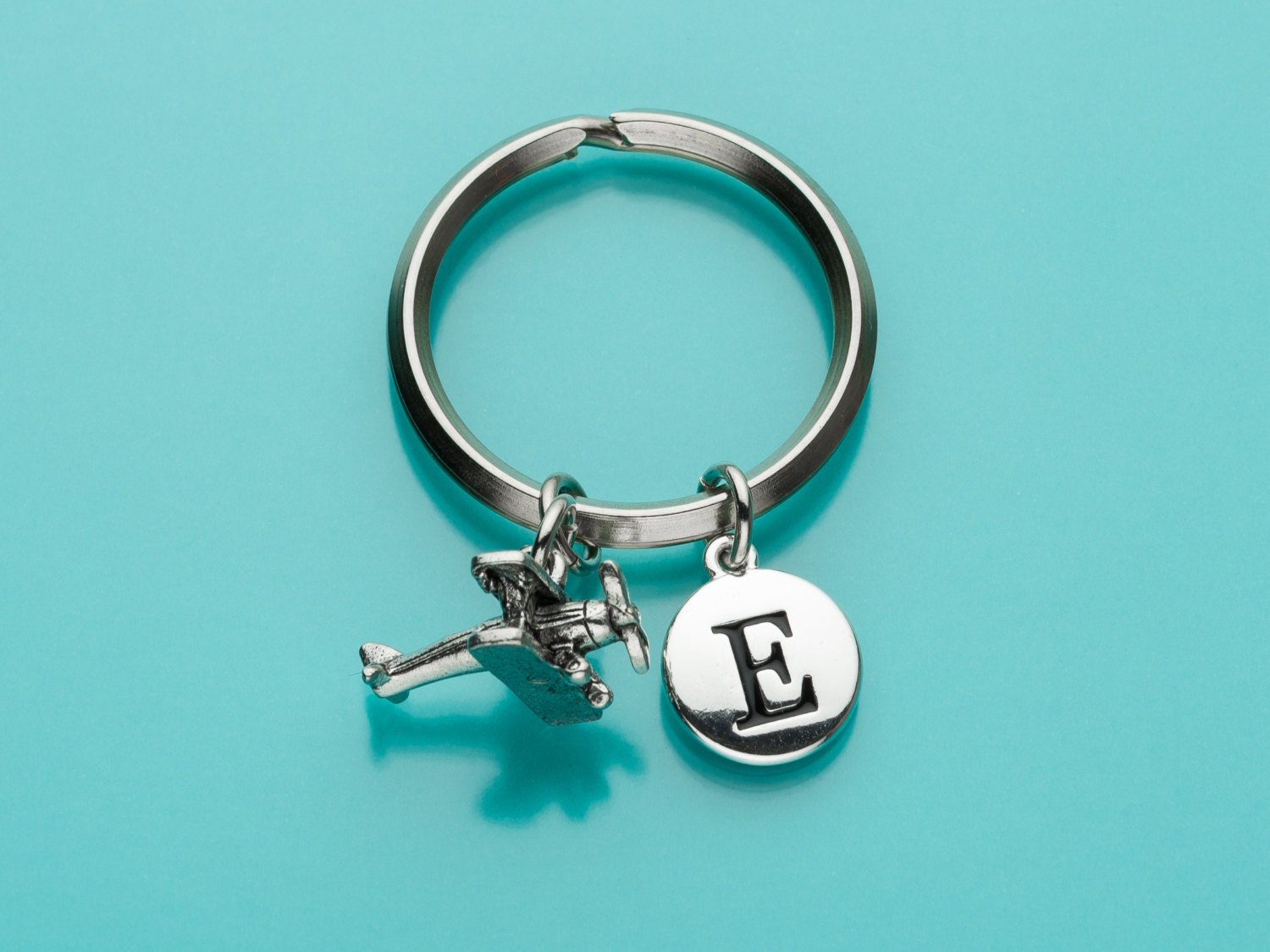 Propeller Plane Keychain Propeller Plane Key Ring Biplane Etsy