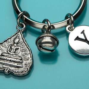 Tibetan Bell Keychain, Tibetan Bell Key Ring, Meditation Charm, Yoga Key Chain, Personalized Keychain, Custom, Charm Keychain, 699, 719