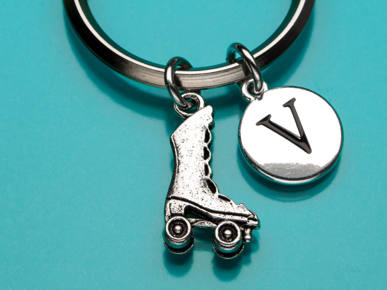 Roller Skate Keychain Roller Skate Key Ring Skating Charm Sport