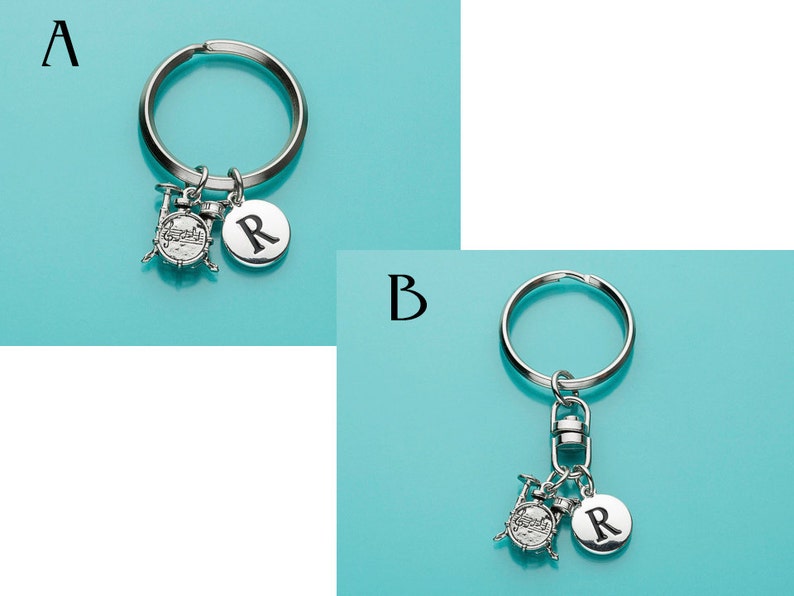 Drum Set Keychain Drum Set Key Ring Musician Keyring Etsy