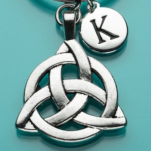 Celtic Knot Keychain, Celtic Knot Key Ring, Irish Symbol, Irish Gift, Celtic Gift, Personalized Keychain, Gift Under 25, Charm Keychain, 66