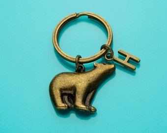 シロクマキーチェーン、ブロンズシロクマキーリング、動物チャーム