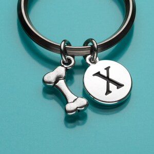 Hund Knochen Schlüsselbund, Hund Knochen Schlüsselanhänger, Hund Charme, Haustier Charme, anfängliche Keychain Keychain, benutzerdefinierte Keychain Charme Keychain, 460 personalisiert