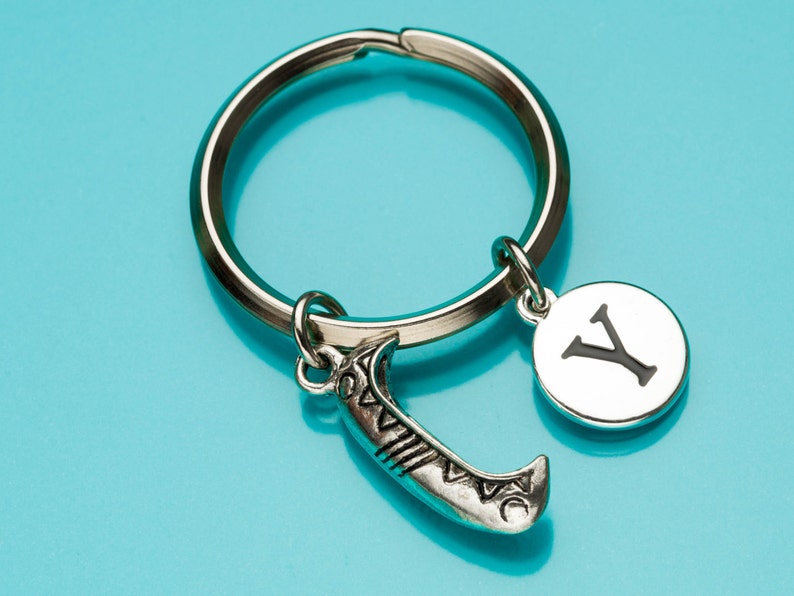 Canoe Keychain Canoe Key Ring Kayak Keychain Boat Charm Etsy