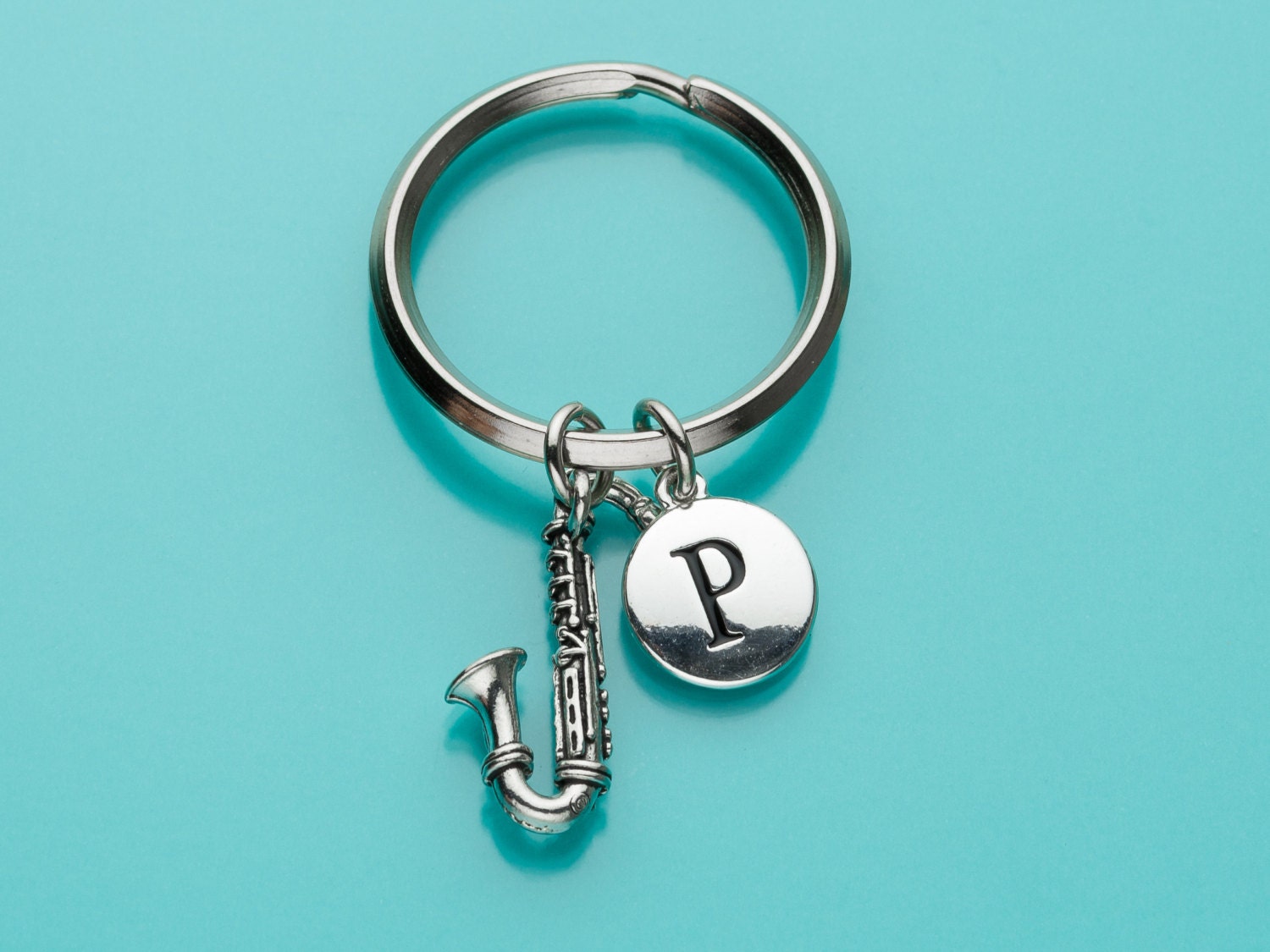 Saxophone Keychain Saxophone Key Ring Musical Instrument Etsy