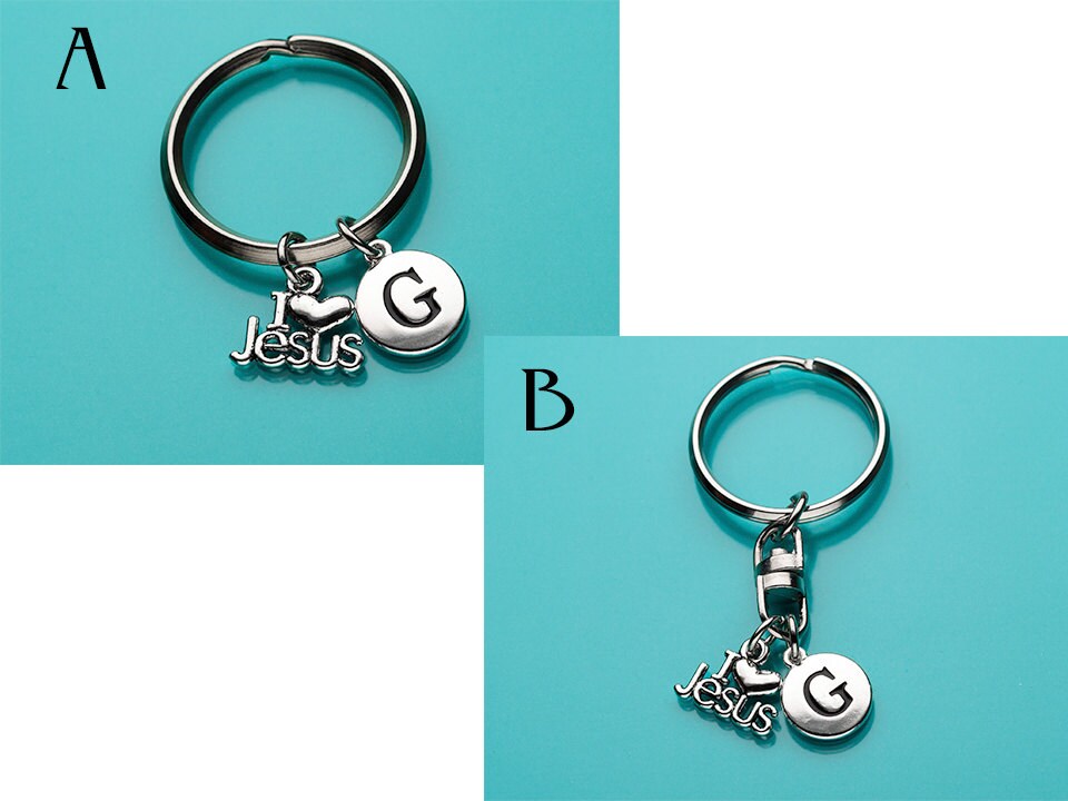 Cordino Per Collo, Con Scrta "I Love Jesus", Portachiavi, Fermaglio - Foto 3