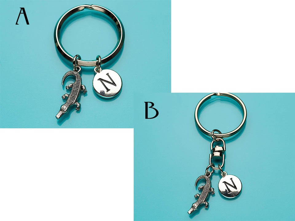 Alligator Keychain Alligator Key Ring Crocodile Gator Etsy