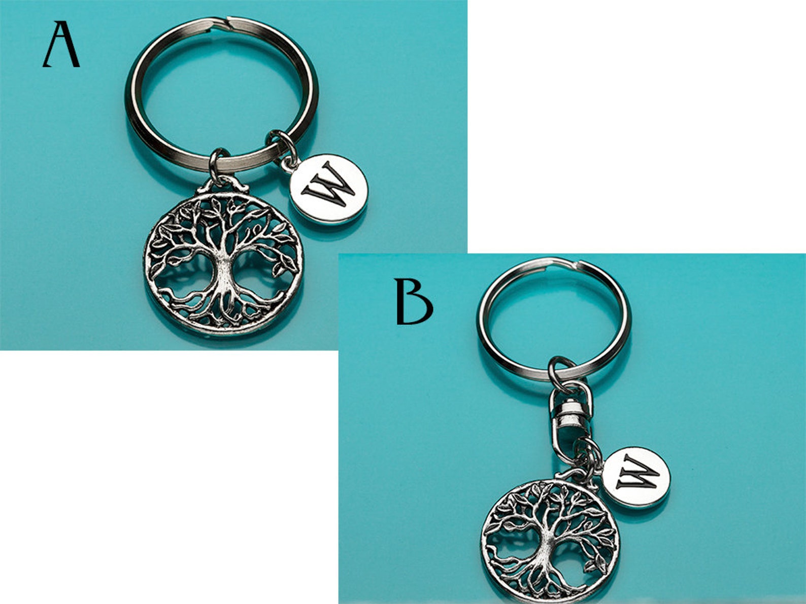 Tree of Life Keychain Tree of Life Key Chain Tree Key Ring Etsy