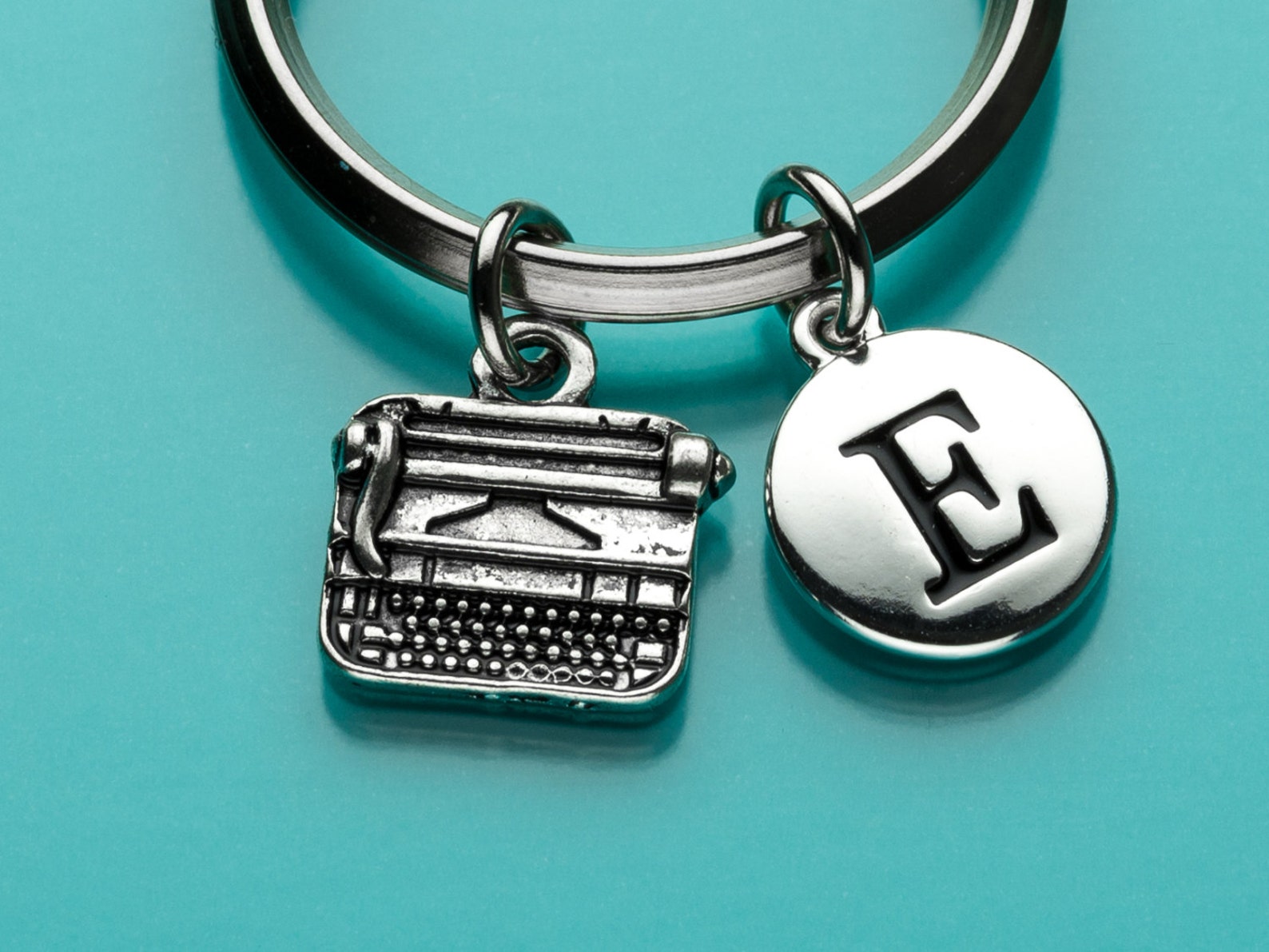 Typewriter Keychain Typewriter Key Ring Office Equipment Etsy