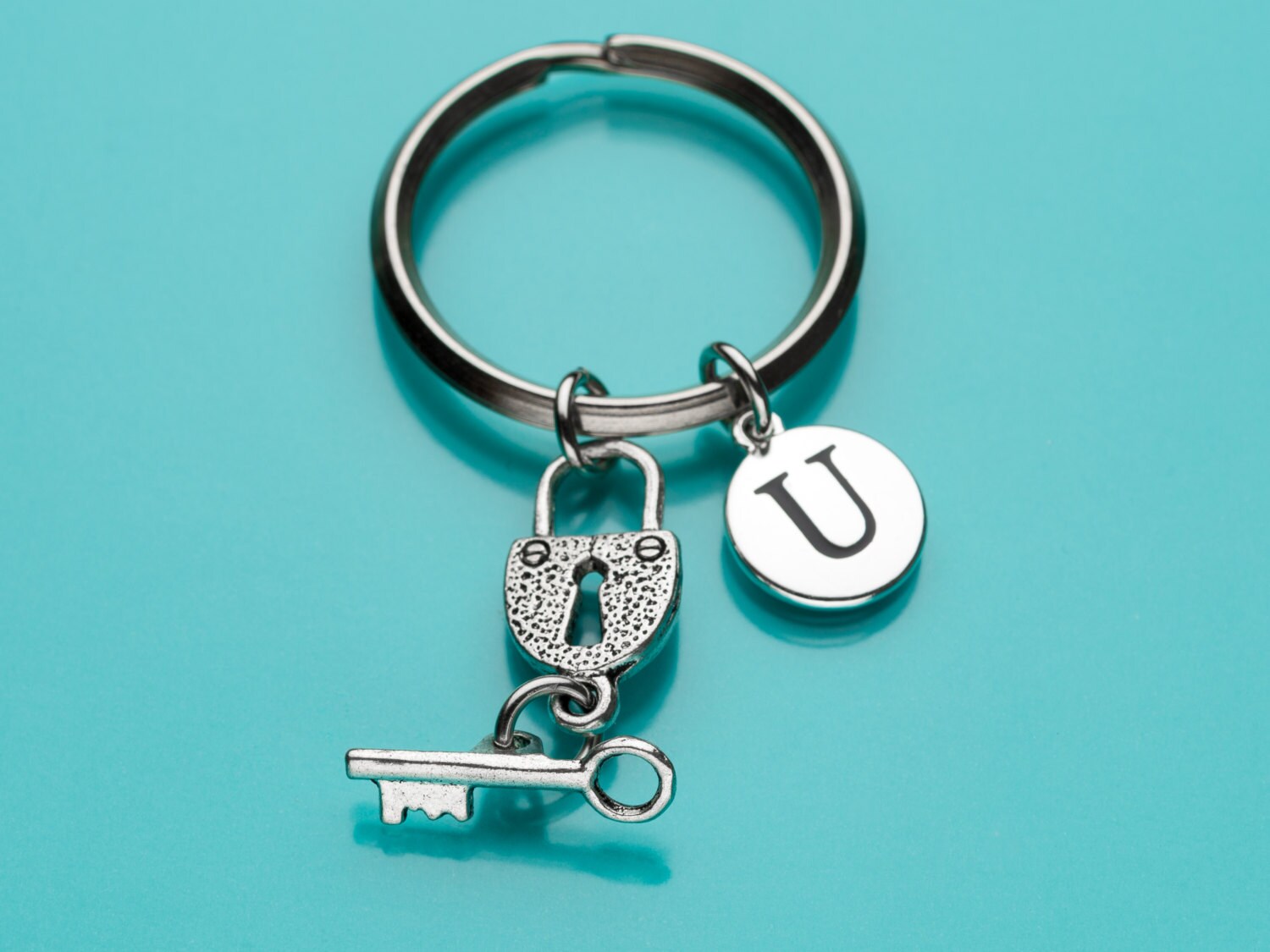 Heart and Key Locket Keychain Heart and Key Locket Key Ring Etsy