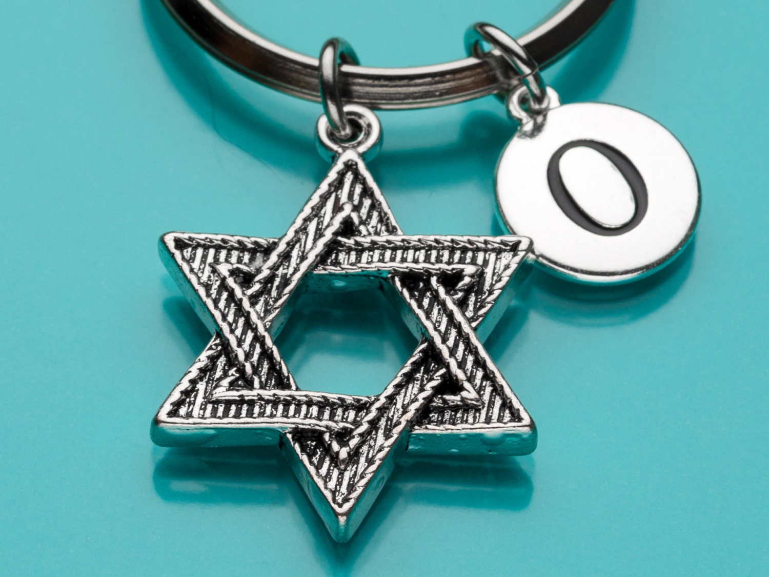 Star of David Keychain Star of David Key Ring Jewish Star | Etsy