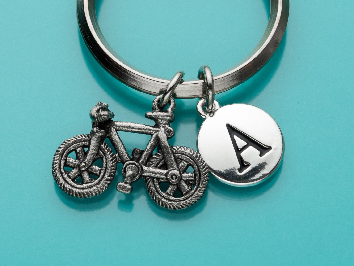 Bicycle Keychain - Detailed Bronze Metal Pendant, 50mm, Handmade In Berlin - View #8