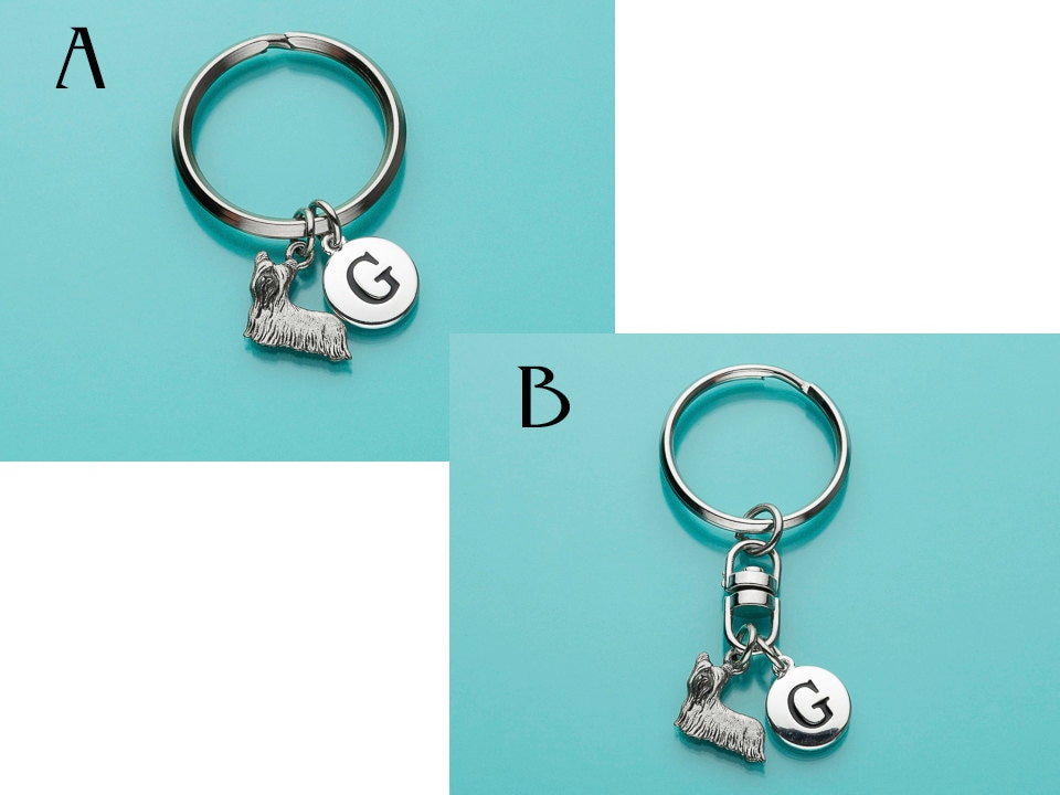 Yorkshire Terrier Keychain, Yorkshire Terrier Key Ring, Yorkie, Dog ...