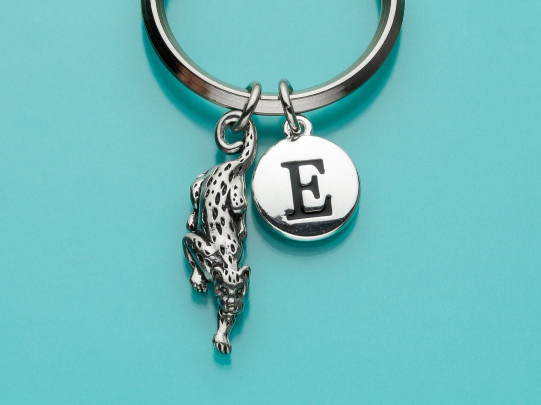 Jaguar Keychain Jaguar Key Ring Cat Charm Jungle Animal Etsy
