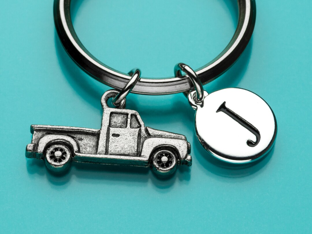 Pickup Truck Keychain, Pickup Truck Key Ring, Truck Charm, Truck Gift
