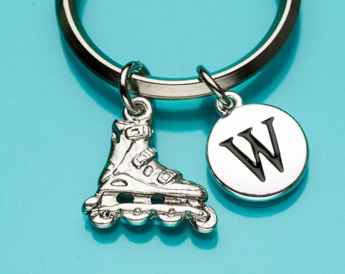 Roller Blades Keychain Rollerblade Key Ring Inline Skating Etsy