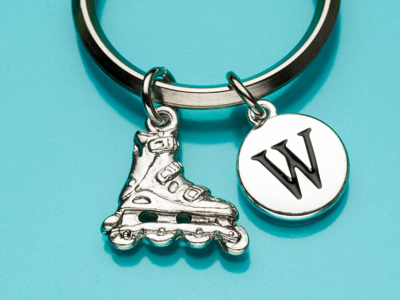 Roller Blades Keychain Rollerblade Key Ring Inline Skating Etsy
