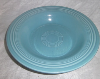 HOMER LAUGHLIN COMPANY – Fiesta  – Deep Plate – Turquoise  8 1/4” Dia
