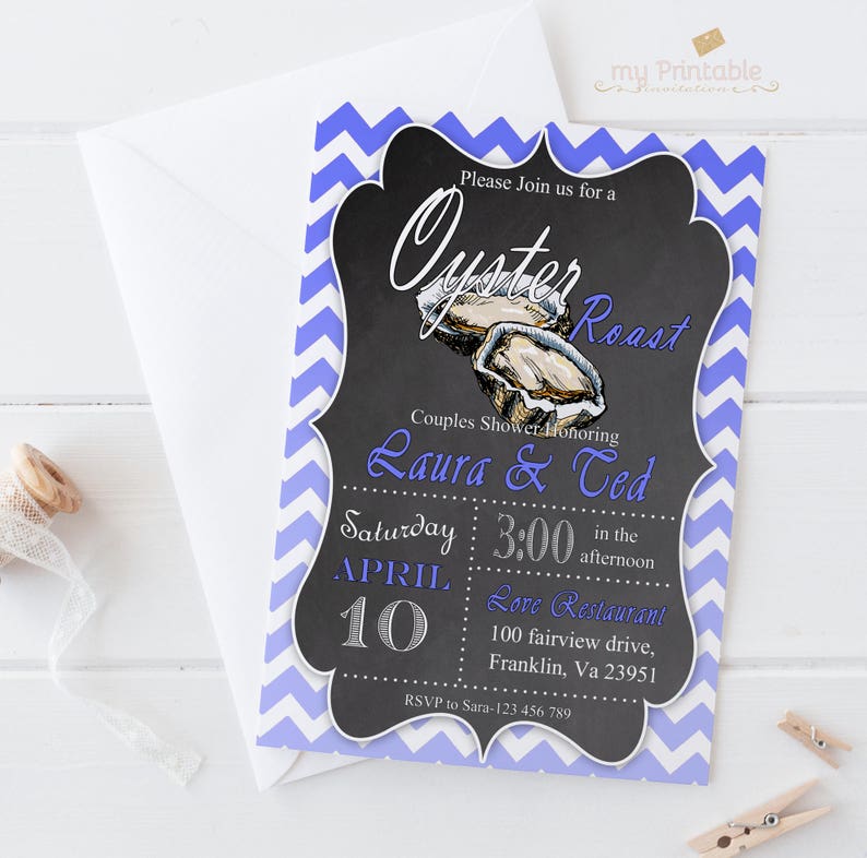 Oyster Roast Invitation editable printable invitation | Etsy