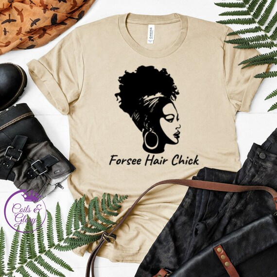 Free Shipping 4c Hair Chick Natural Hair Women S T Shirt Etsy